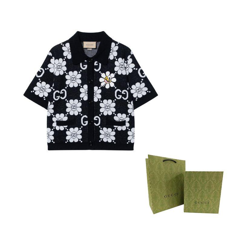 GUCCI FW24 Knitwear Women's Black 782223-XKDZ2-1080