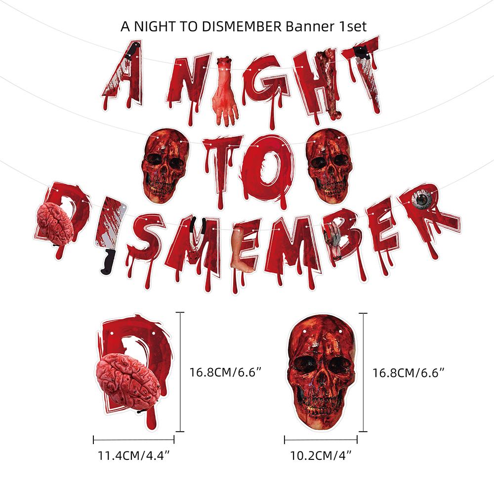 Halloween Party Decorations Kit Include Halloween Banners Balloons Cake Toppers