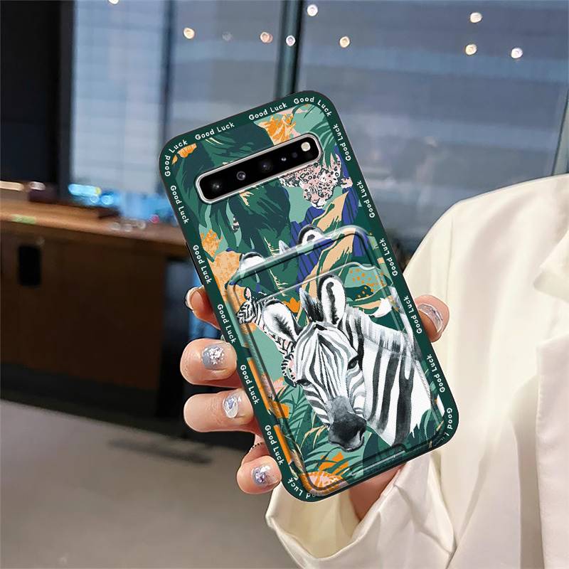 Противоударный силиконовый чехол для телефона Samsung Galaxy S10 5G/SM-G977N Мягкий чехол Обложка Милый Противоударный Слот для карт Задняя крышка