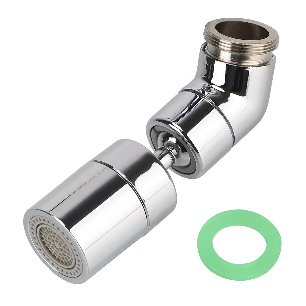 Соединительный элемент для душа с поворотной головкой, распылителем, регулируемым фильтром для воды, разбрызгивателем, аэратором, с защитой от брызг, вращающимся на 360°