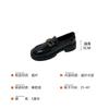 Retro Small Leather Shoes Women's Platform Spring and Autumn 2025 New Round Head Versatile Single Shoes Black Loafers X812-15