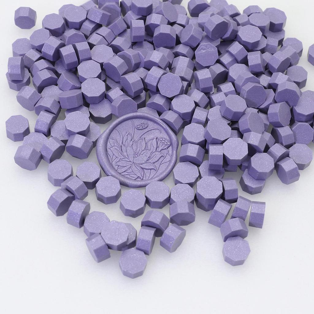 Octagonal Sealing Wax Beads for Envelopes & Wedding Invitations - Stick Bottle & Tools Included