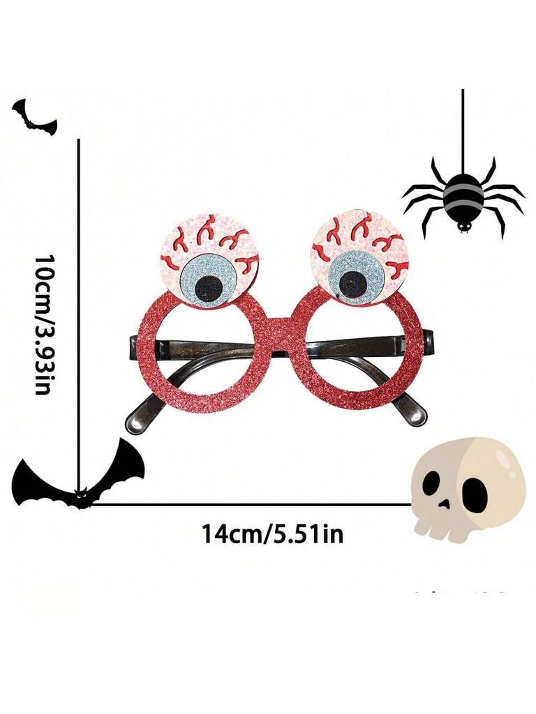 Хэллоуинские очки Уникальные праздничные очки Очки-тыква Смешная оправа для взрослых Реквизит для фотосъемки Фестиваль призраков
