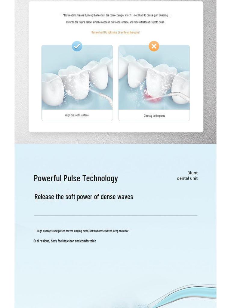 Портативный электрический телескопический ирригатор для полости рта, очиститель зубов
