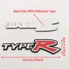 AAALZ1 3D Metal Car Sticker Logo TypeR Badge Emblem For Honda CIVIC Type R FD2 FD FA 5 Mugen TypeR Racing Auto Styling Accessories