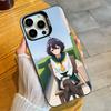 Enormita H-Hiraki Utena Чехол для телефона для iPhone 16 17 15 14 12 13 Pro Max Черный Конфетный Матовый Ударопрочный Чехол