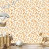 Flowers and Leaves Wallpaper Cream and White for Living Room and Bedroom 50x1000
