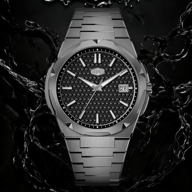 HeroForce 5004TK Men's Quartz Steel Band Wristwatch - Elegant, High-End Design