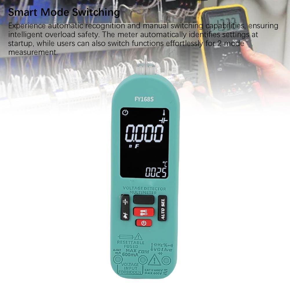 Multimeter With Circuit Break Detection Battery Tester Auto-ranging DMM Digital Multimeter Built-in 400mAh Battery