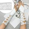 1Pair Satin Long Wedding Party Fancy Dress Polyester Solid Color Women Evening Gloves Fingerless Gloves