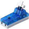 63A 220V Blue Transparent Single-Throw Load Isolator Knife Switch for Single/Two-Phase Household Use.