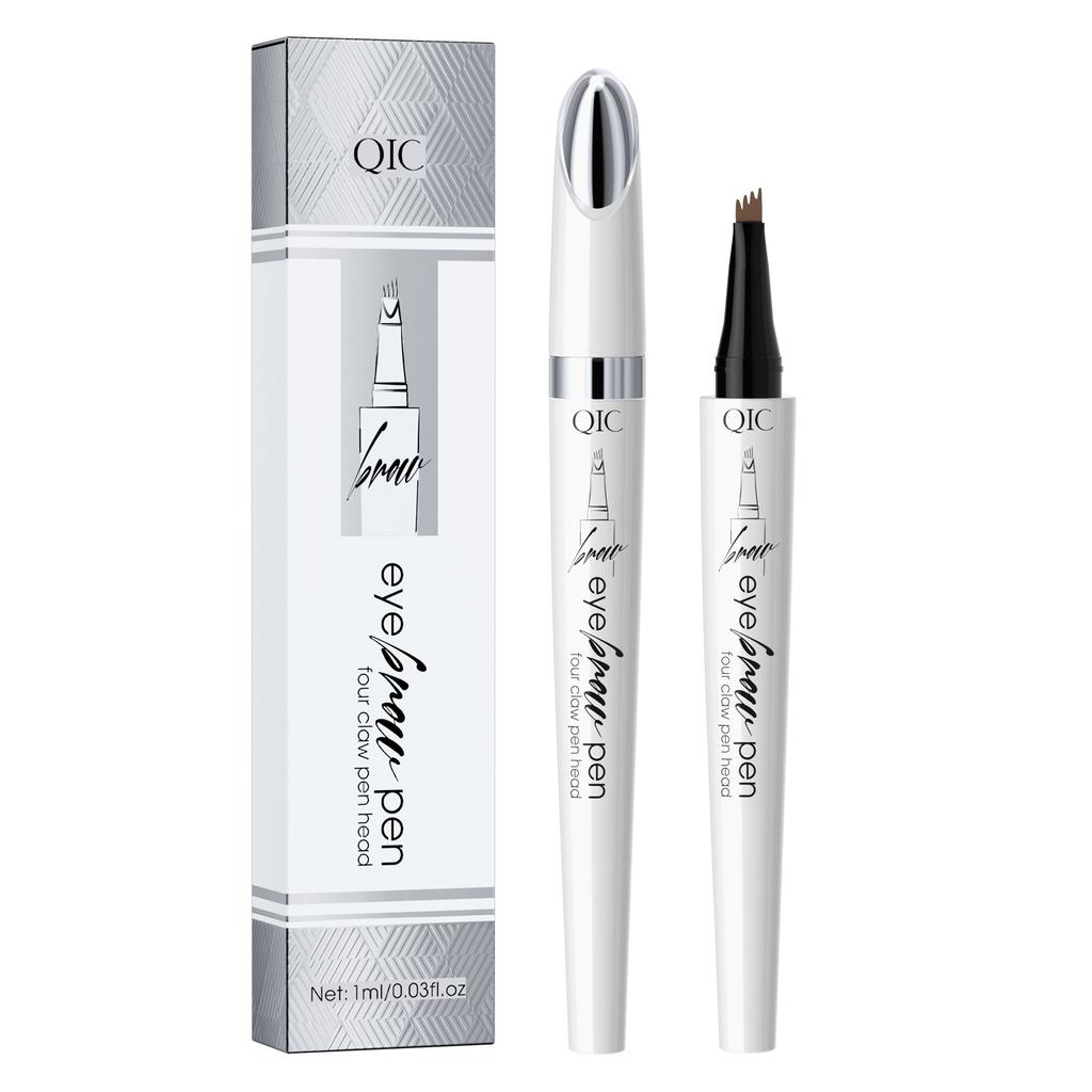 Color Four-Pronged Liquid Eyebrow Pencil, Waterproof And Sweat-Proof, Makeup-Holding And Non-Smudging Eyebrows Full Hosting