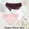 FINETOO 3PCS/Set Women Sexy Lace Panties Underwear Exotic Briefs Female Underpants Soft Lingerie Temptation Embroidery Intimates