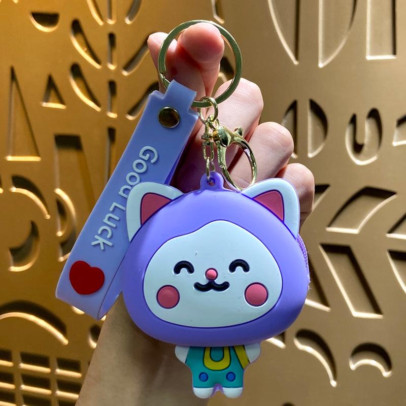 Мини Кошечка удачи Кошечка монета брелок и сумка для наушников подарок