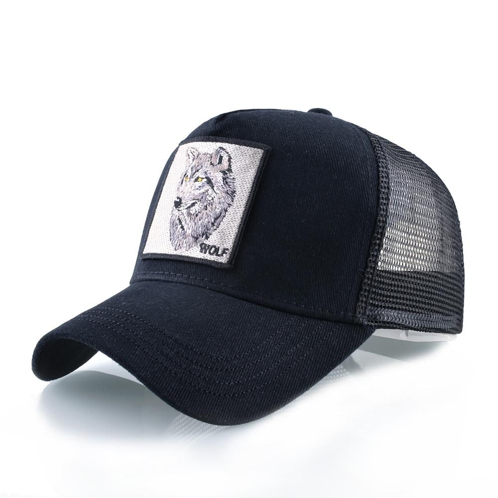 Модная Бейсболка С Вышивкой Нашивка Волк Snapback Хип-Хоп Тракер Кепки Мужские Женские Для Улицы Дышащая Кепка с Козырьком
