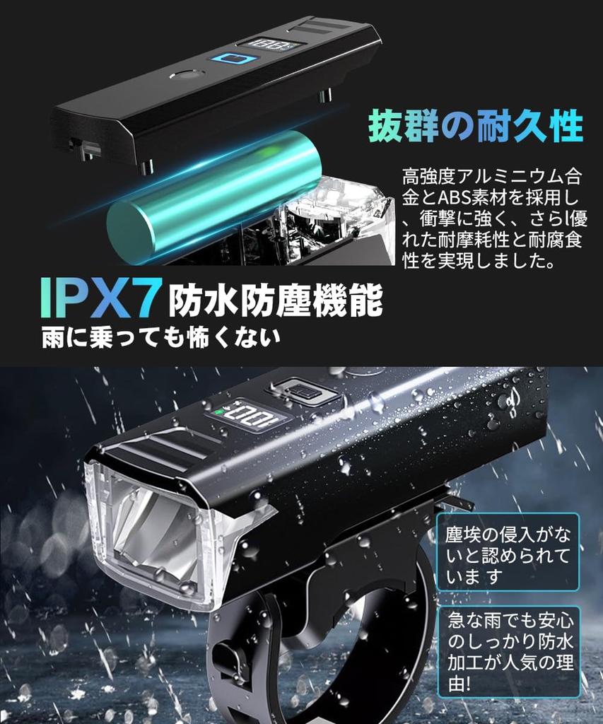 Велосипедный фонарь с автоматическим освещением 2000 5 режимов освещения Широкий IPX7 Велосипедная фара для кроссовых и дорожных велосипедов Светодиодный Индикатор уровня заряда батареи USB Легкий Компактный и Идеальный