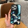 Синий Пламень Синий Экзорцист Чехол для Телефона Для iPhone 17, 16, 15, 14, 13, 12, 11 Plus, Pro Max Цветной Посеребренный Внутренний Чехол