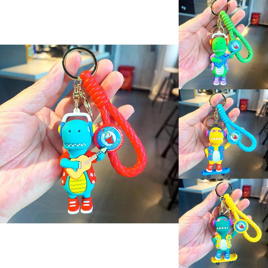 Adorable Cartoon Dinosaur Keychain Perfect For Backpacks And Car Keys