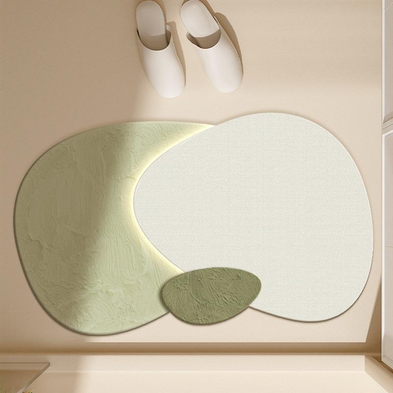 New Bathroom Absorbent Mat Light Luxury Advanced Sense Non-slip Mat Toilet Toilet Door Quick Drying Mat