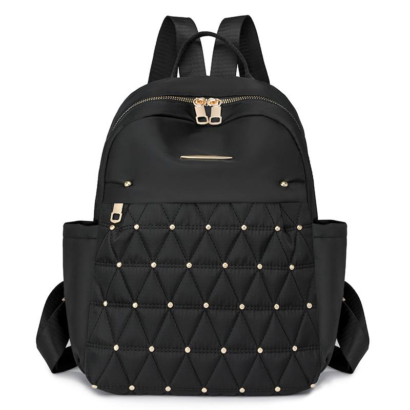 Ромбовидная вышивка рюкзак женский рюкзак большой емкости водоотталкивающий дорожный рюкзак