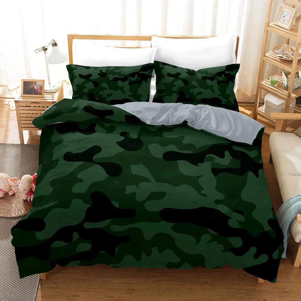 Camo Camouflage Concept Concealment Comfortable Duvet Cover Pillowcase Bedding Set Children Bedroom Decoration Home Textile