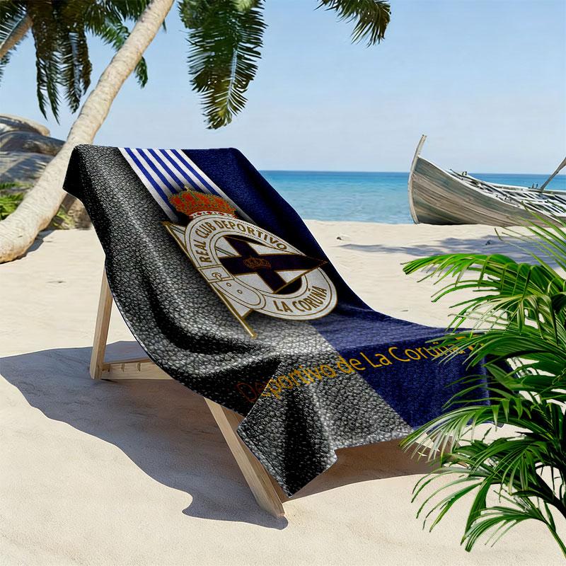 Deportivo poster Beach Towel, Large Soft Quick Dry Towel for Beach Camping Swimming