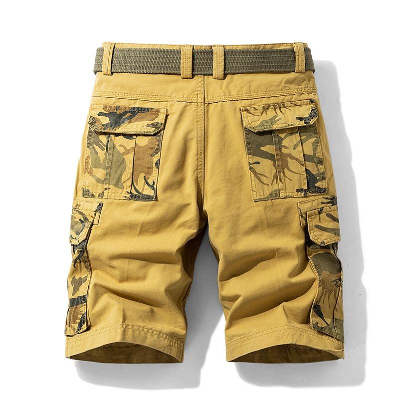 Men S Camouflage Cargo Shorts Loose Fit Summer Washed Cotton