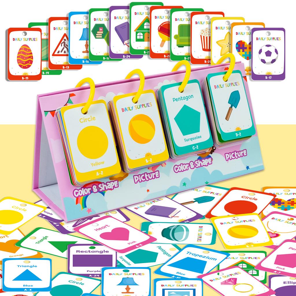 96 цветов Геометрия Когнитивное обучение Обучающие карточки Детское раннее развитие Пазл Тренировка мышления