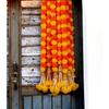 Garland Long Genda Phool for Door Decoration Toran Wedding Ganesh Chaturthi Festivals Diwali with Bells and Rajnignadha (Y+O Mix 5Ft. / 5 Strings)