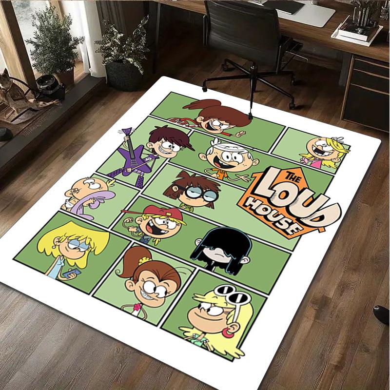 The loud house: Finn Jake's Adventure Home Rug - Office Carpet Room Rug Computer Chair Area Rug Holiday Gift