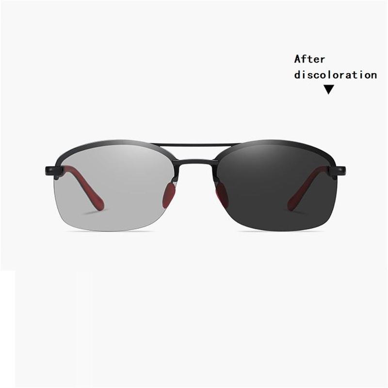 Мужские поляризационные солнцезащитные очки, модный дизайн, черные классические очки для вождения, рыбалки, спортивные очки дневного и ночного видения, фотохромные очки