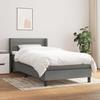 3129770 vidaXL Divan Bed with Mattress Dark Grey 100x200cm Fabric