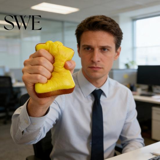 Thick Stress Ball Creamy Toast Squeeze Toy Soft Slow-Rising Realistic Bread Fidget Foam for Relief Decompression Gadget Kids Adults Venting
