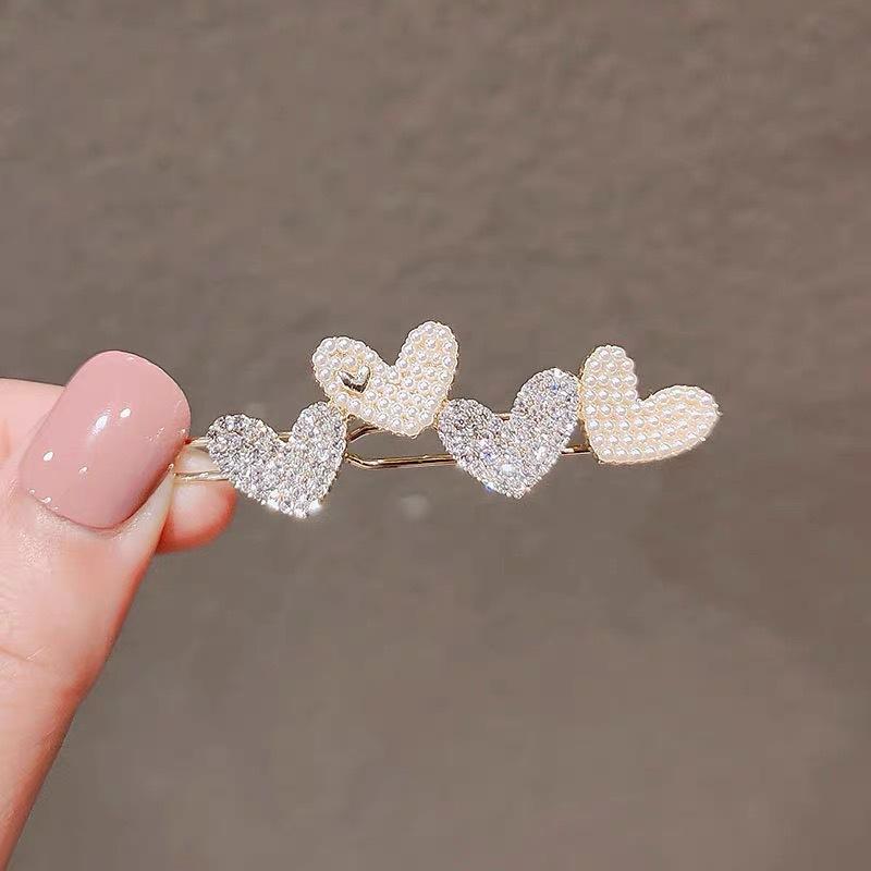 Delicate Vintage Hair Clip Back Head Ponytail Frog Clip Simple Fringe Side Clip Clip Girls Hair Accessories