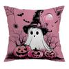 New Pink Halloween Trick or Treat Ghost Decorative Cushion Pillow Cover