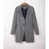Autumn And Winter Thousand Bird Plaid Overcoat Woman