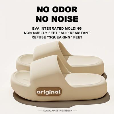 Новые летние женские тапочки Cloud на платформе, удобные, однотонные, с мягкой подошвой, из ЭВА, для женщин, нескользящие пляжные шлепанцы для пар