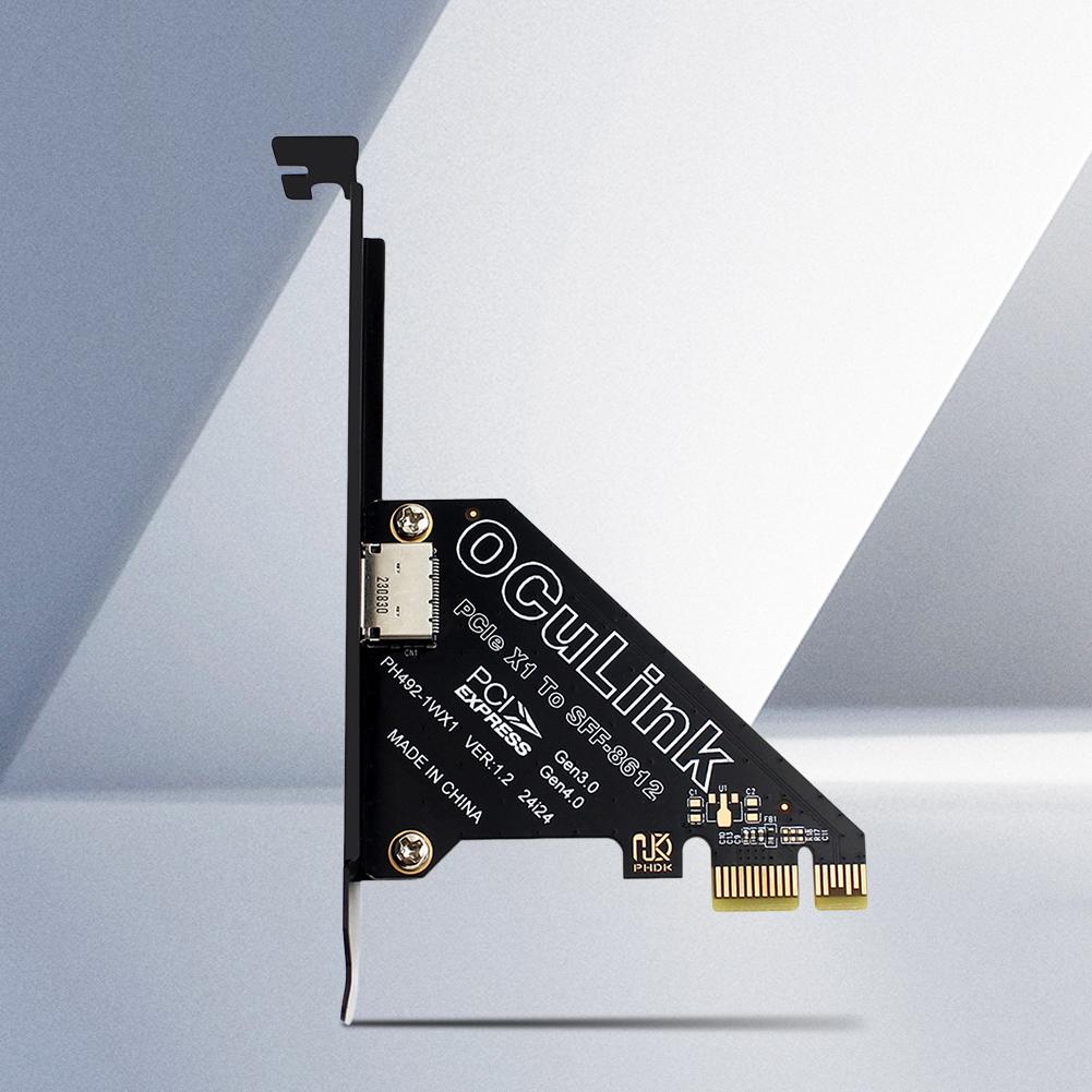 PCIe To SFF 8611&8612 Adapter Card PCI Express To SFF-8612 Expansion Card Adapter PCIe X4/X1 SSD To U.2 OCUlink SFF-8612 Adapter