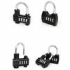 4 Dial Digit Combination Padlock Waterproof Digit Combination Lock Security Code Lock  Travel