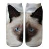 Realistic Cat Face Socks 3D Cat Print Animal Socks Breathable Funny Casual Socks Gag Gifts for Cat Lovers Men Women
