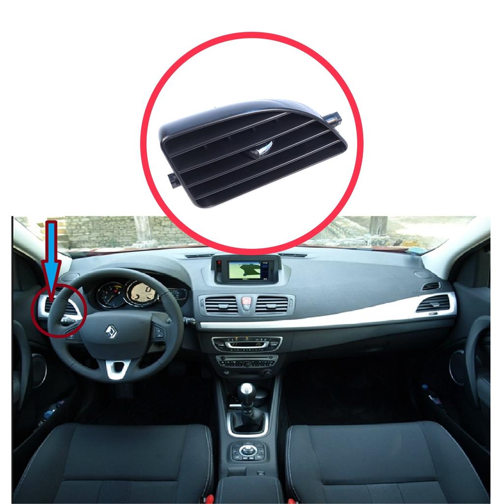BDP1650-1 Dashboard Side Air Vent Grill Cover Trim Inner Diffuser Left for Renault Megane MK3 2008-2016 Fluence L3 2009–2020 687618845R