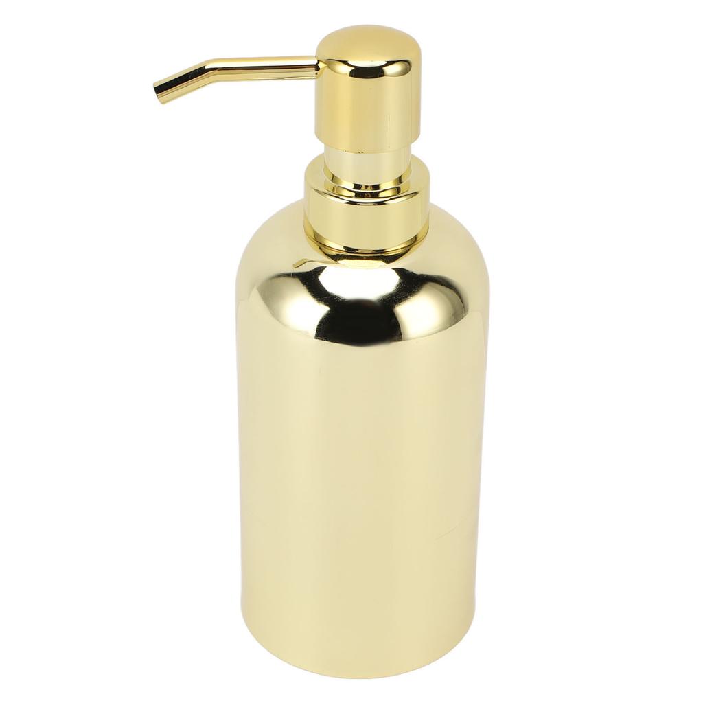 Настольный дозатор для мыла 201 Нержавеющая сталь Нажимной тип Жидкое мыло для рук Помпа для посуды Бутылка для ванной кухни Золотой