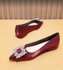 A Fashionable Autumn New Temperament Niche Women's Flat-soled Single Shoes Rhinestone Wedding Shoes Pointed Single Shoes Women