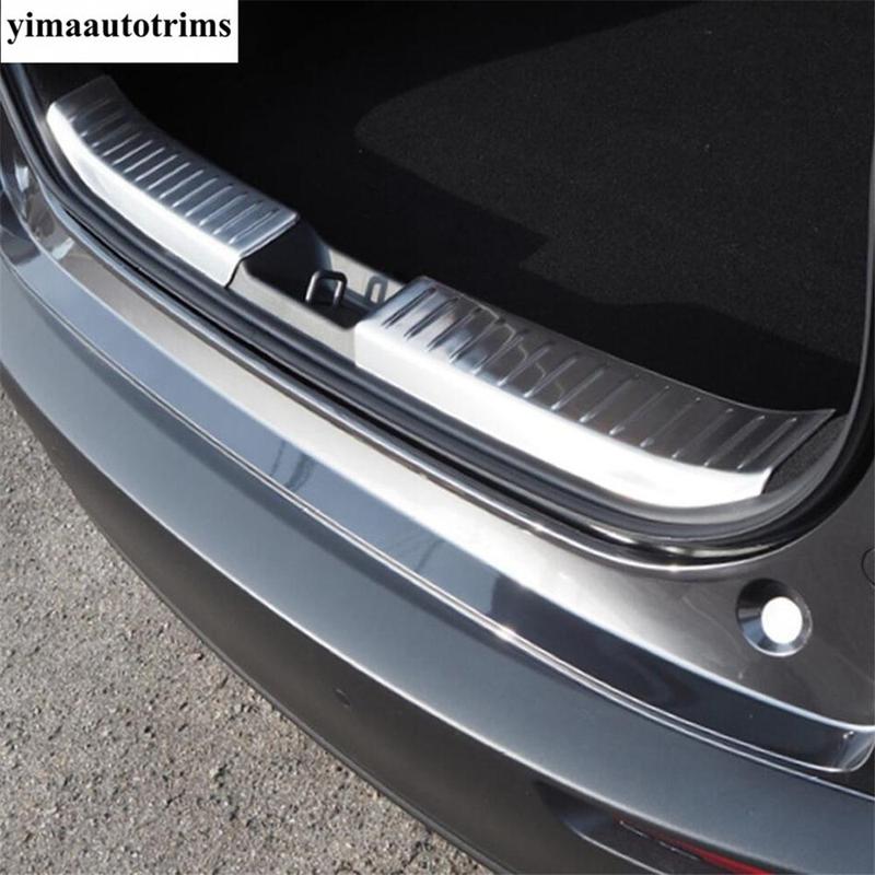 Rear Trunk Door Sill Plate Panel Guard Anti Scratching Protection Cover Trim Stainless Accessories For Mazda CX-30 - 2025