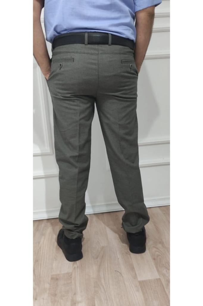 Мужские брюки больших размеров Мужские классические удобные льняные брюки цвета хаки