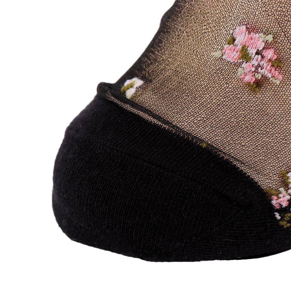 Summer Transparent Glass Silk Bow Boat Socks Thin Ankle Socks Socks Short Sock Crystal Sock