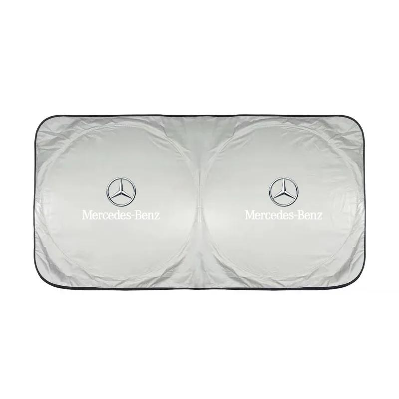 AABGT1 Car Windshield Sun Visor UV Sunshade Protection Shield Accessories For Mercedes Benz AMG W204 W205 W203 W211 W212 W213 W201 W210