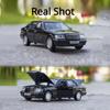 1/32 Classic Benz S-W140 Alloy Diecast Car Model Toys Metal Body Rubber Tires Vehicles with Sound Light Doors Openable for Gifts Boy