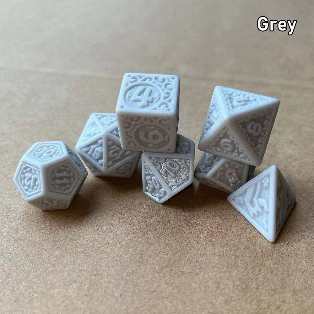7 шт./компл. D4 D6 D8 D10 D12 D20 DND игральные кости 7-Die настольная игра игровые кости многогранные игральные кости TRPG DND