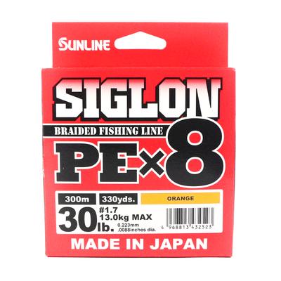 Sunline PE Line X8 Siglon 300M PE 1,7 30 фунтов Оранжевый (2523)
